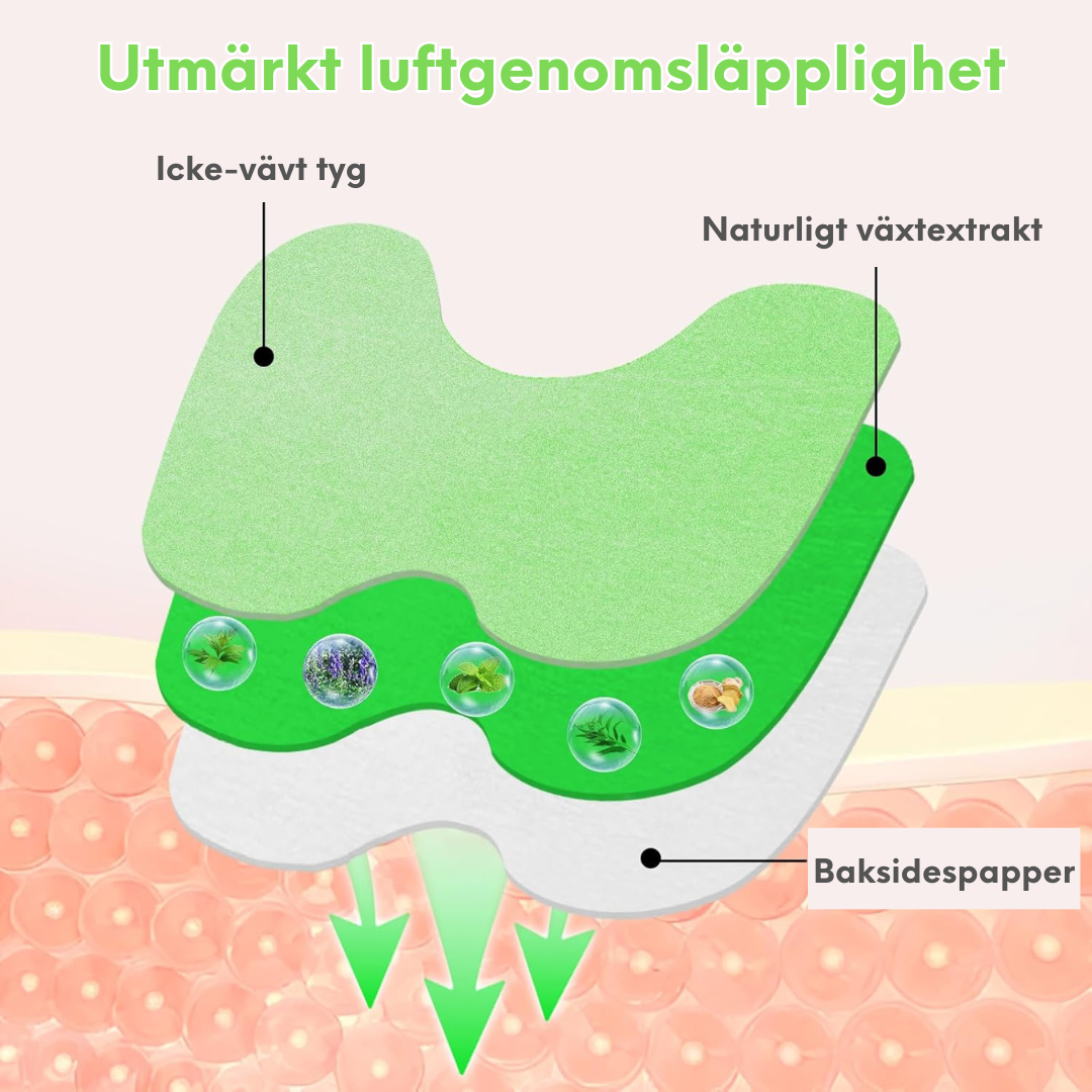 Smärtlindringsplåster - 10-pack | Naturlig smärtlindring med snabb effekt