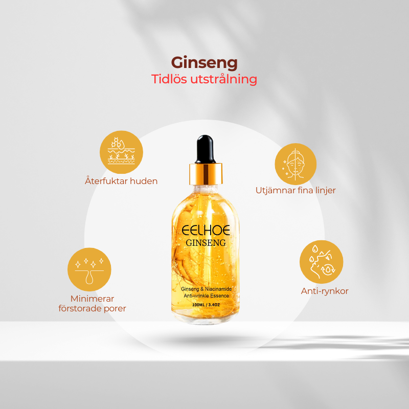 Ginseng Essence Anti-Ageing Serum | Bli Naturligt Yngre