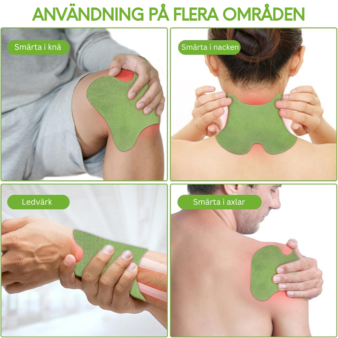 Smärtlindringsplåster - 10-pack | Naturlig smärtlindring med snabb effekt